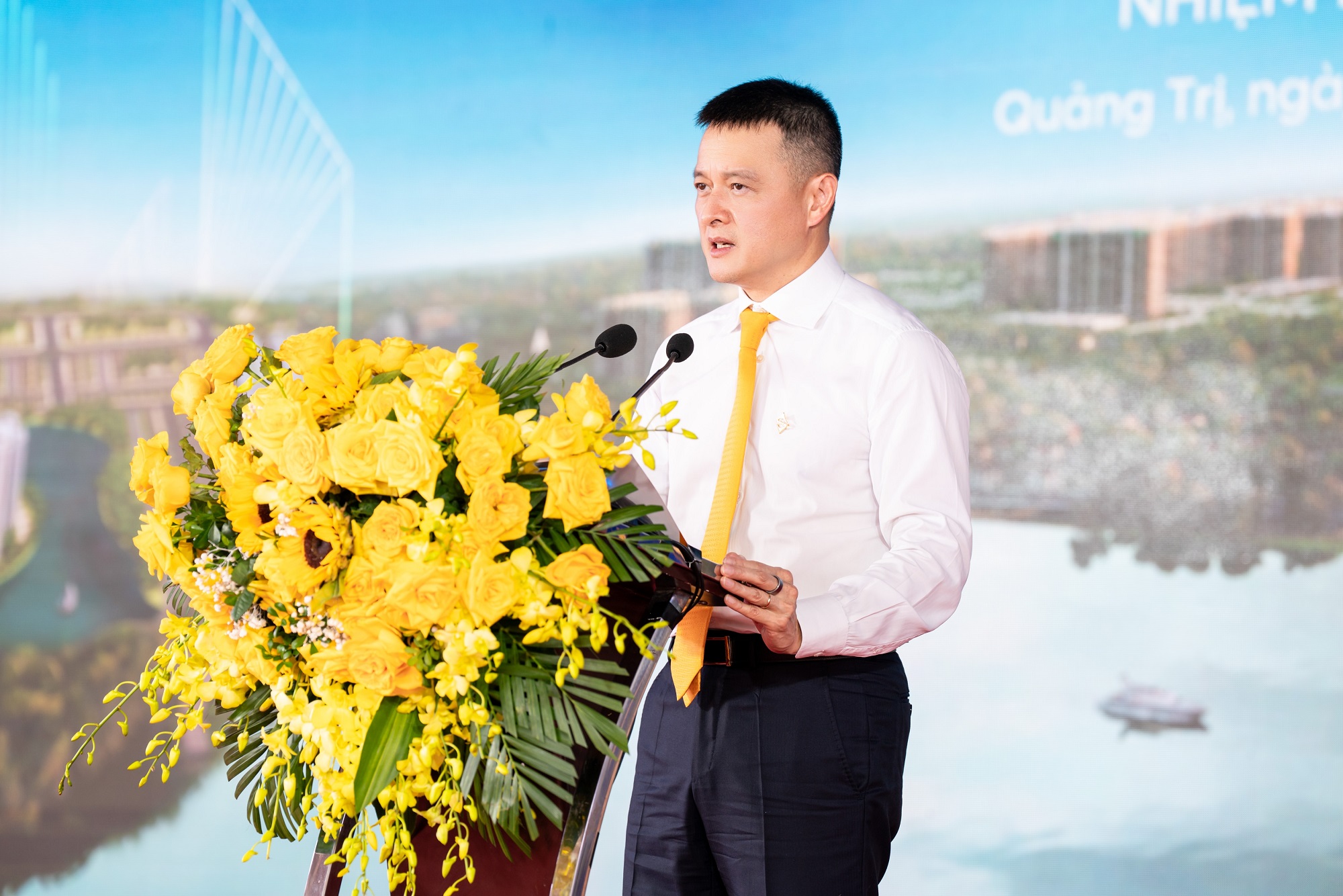 Ông Đặng Minh Trường – Chủ tịch HĐQT Sun Group phát biểu tại lễ khởi động.