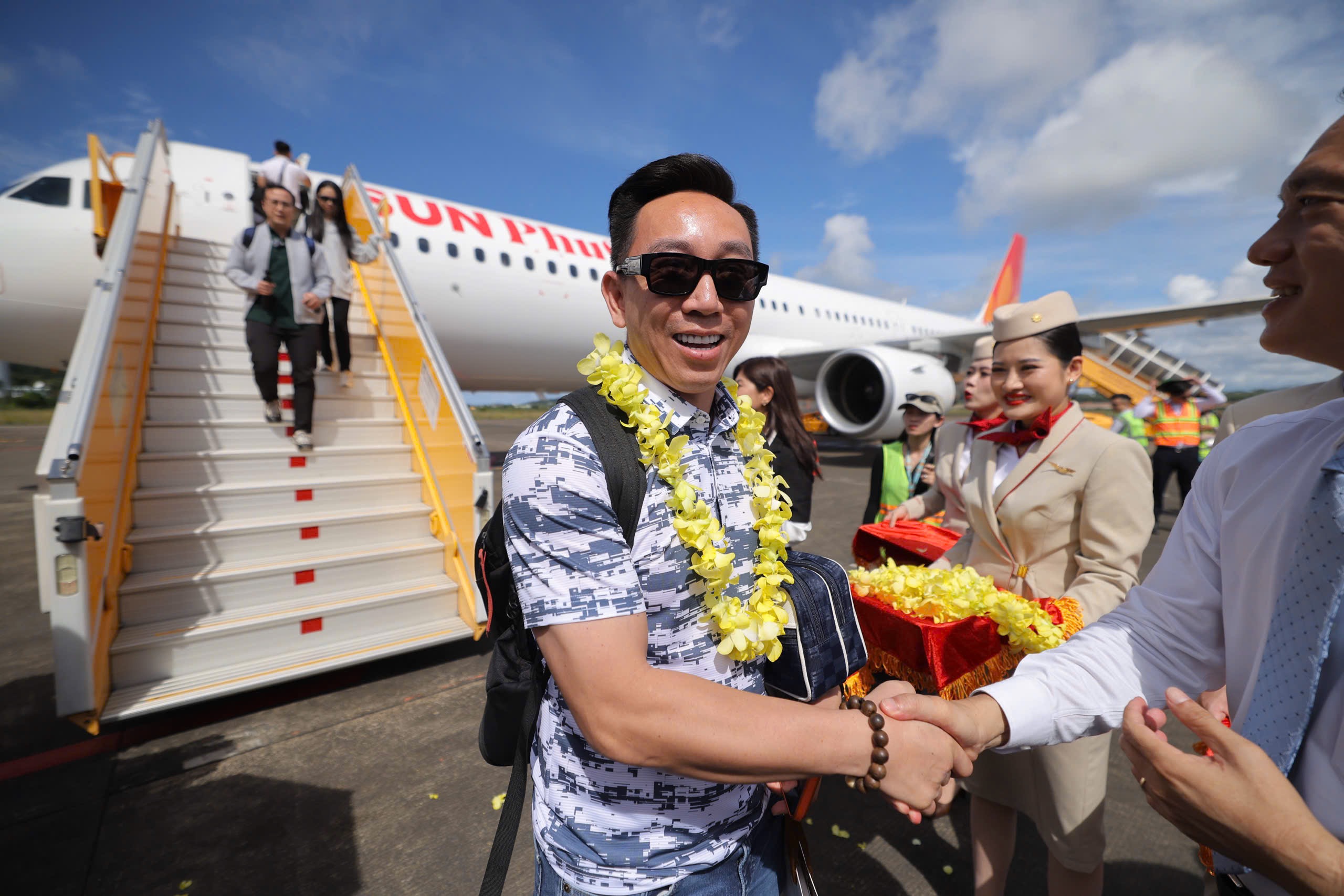 Những vị đầu tiên được chào đón tại Cảng hàng không quốc tế Phú Quốc