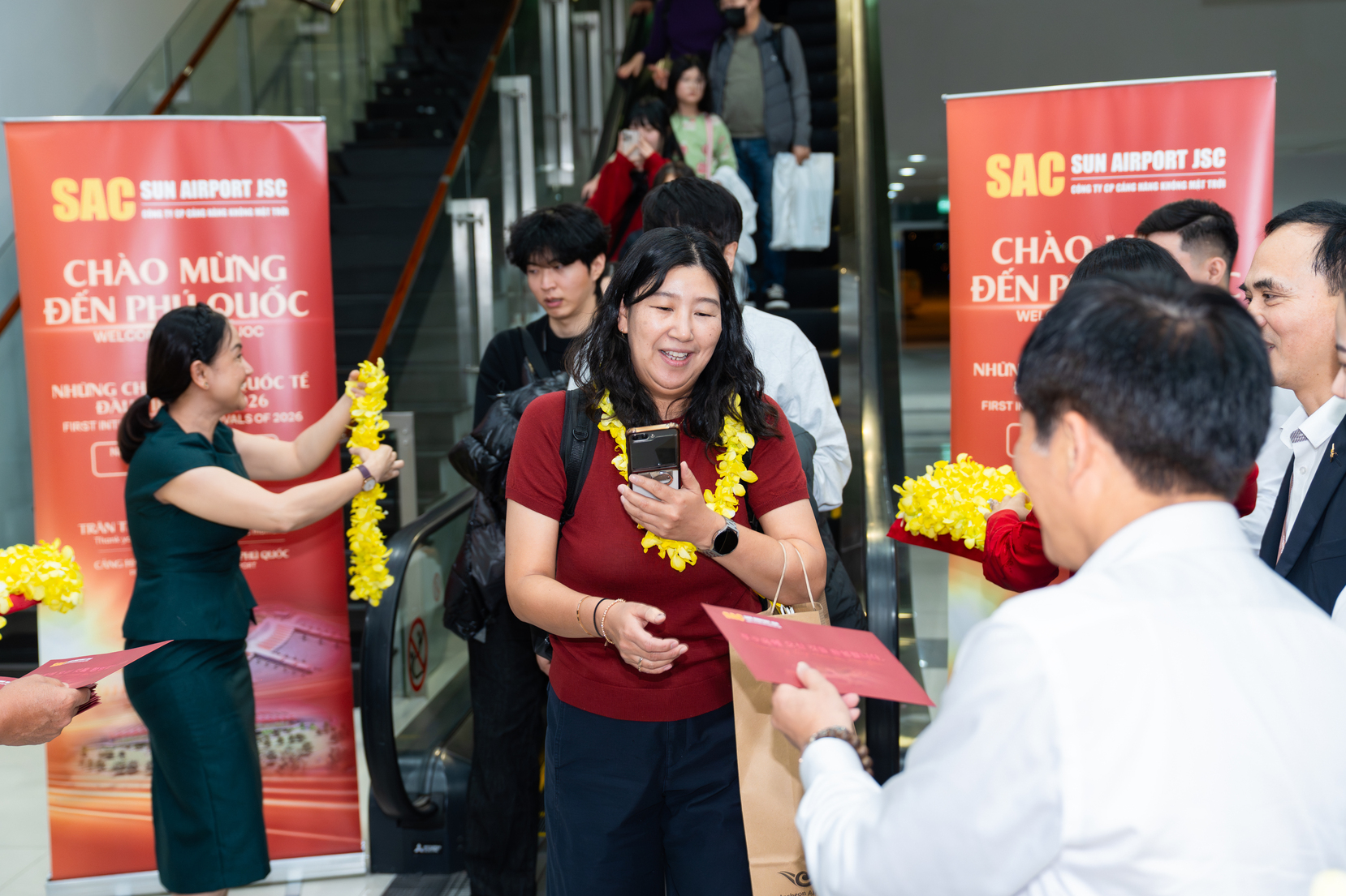 Cảng HKQT Phú Quốc đón chuyến bay "xông đất" từ Hàn Quốc