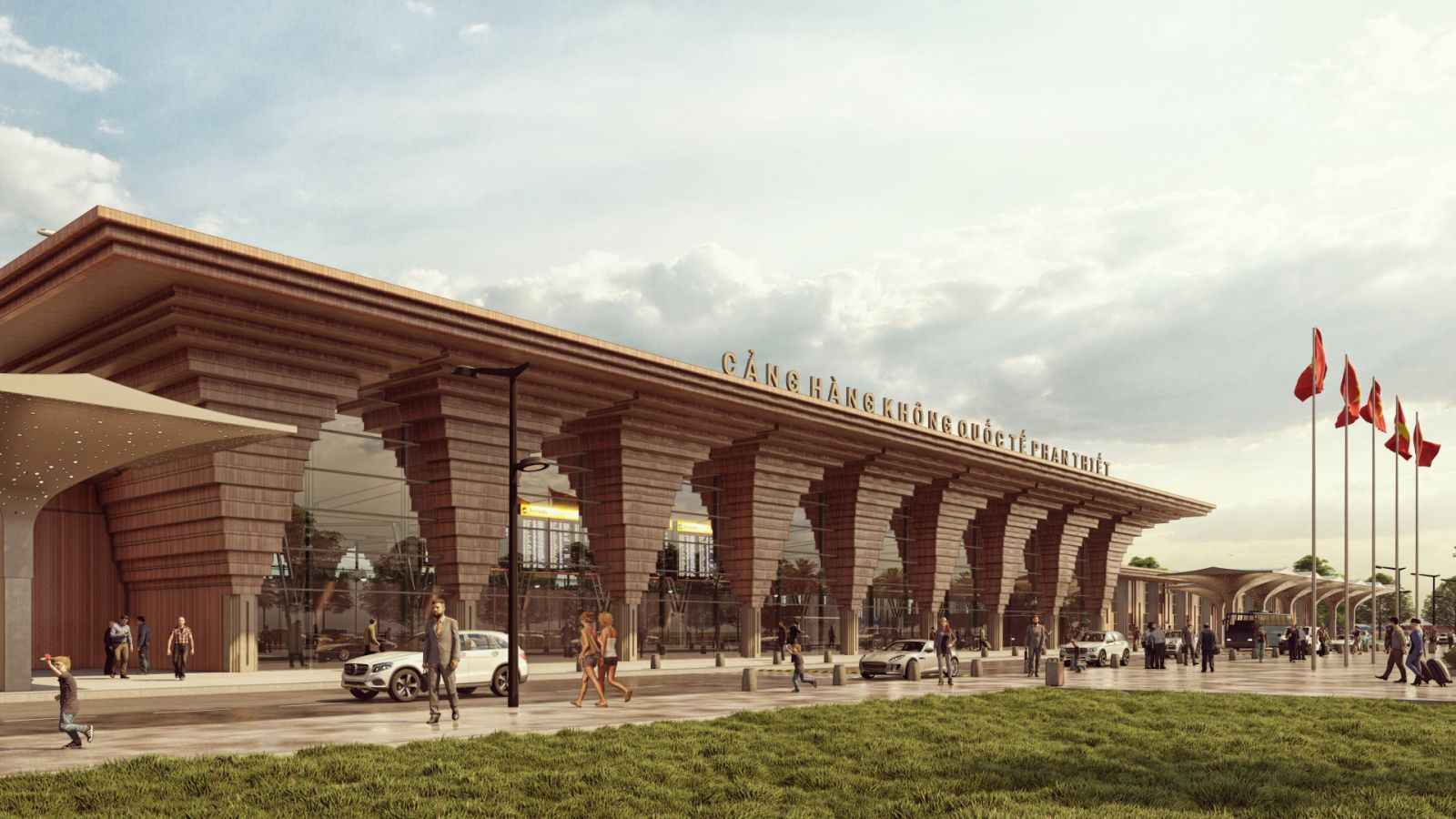 Phối cảnh Cảng hàng không dân dụng Phan Thiết.