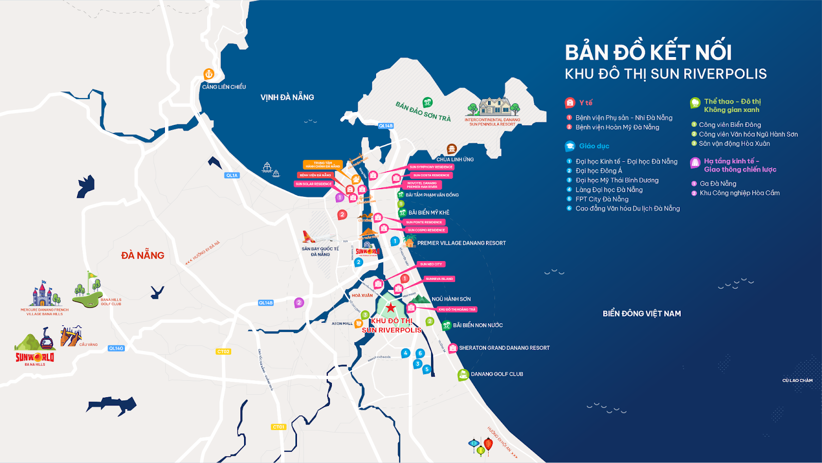 FourS Tower sở hữu vị trí tâm điểm kết nối trung tâm thành phố và các khu vực sôi động lân cận.