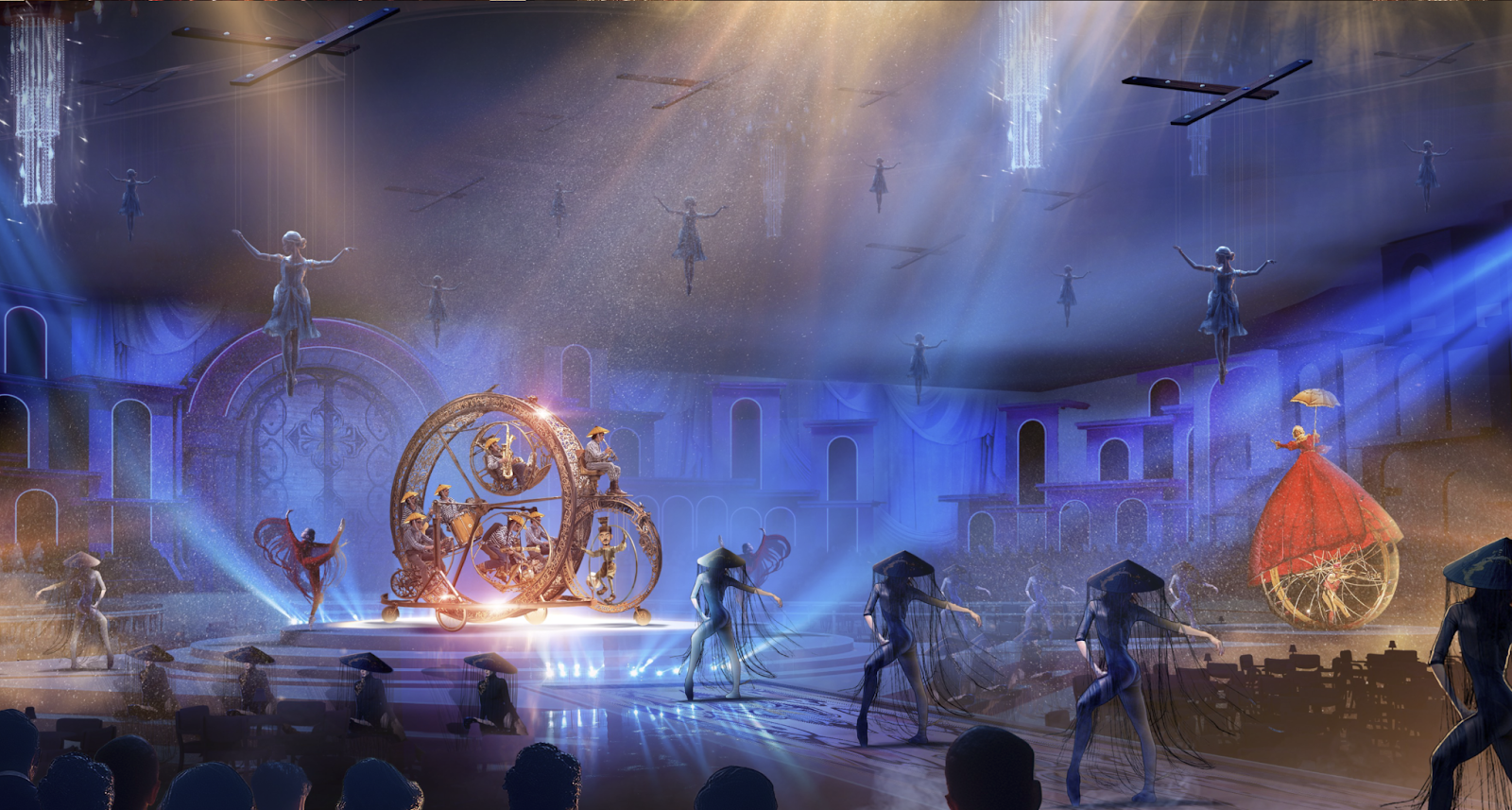 Show diễn biểu tượng của Sun Group và Dragone sẽ có sức chứa lên tới 2.000 chỗ ngồi, với sân khấu đa tầng, nhiều công nghệ sân khấu đỉnh cao và kết hợp sáng tạo với bản sắc văn hóa địa phương