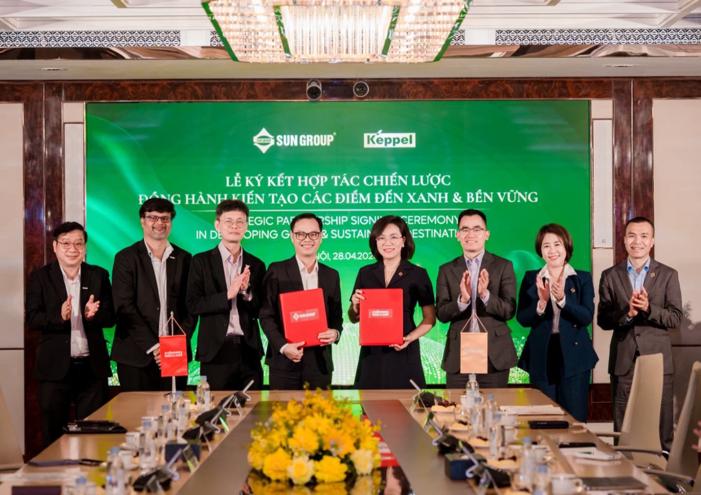 Sun Group hợp tác chiến lược với Keppel để cùng kiến tạo hệ sinh thái điểm đến xanh và bền vững chuẩn quốc tế