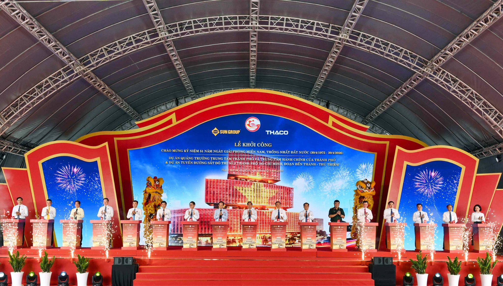 Dự án Quảng trường Trung tâm Thành phố và Trung tâm Hành chính của Thành phố chính thức được khởi công vào ngày 29/04/2026