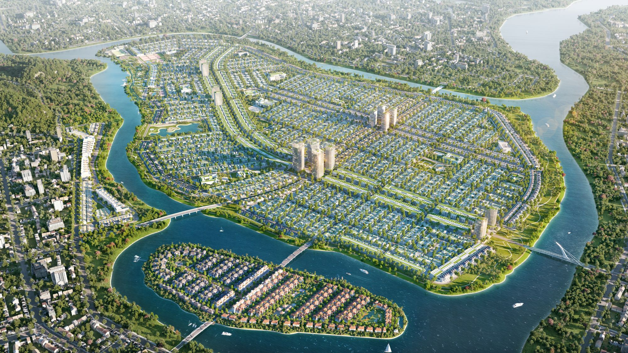 Khu đô thị Sun Riverpolis được quy hoạch theo định hướng phát triển đô thị sinh thái văn minh, hiện đại