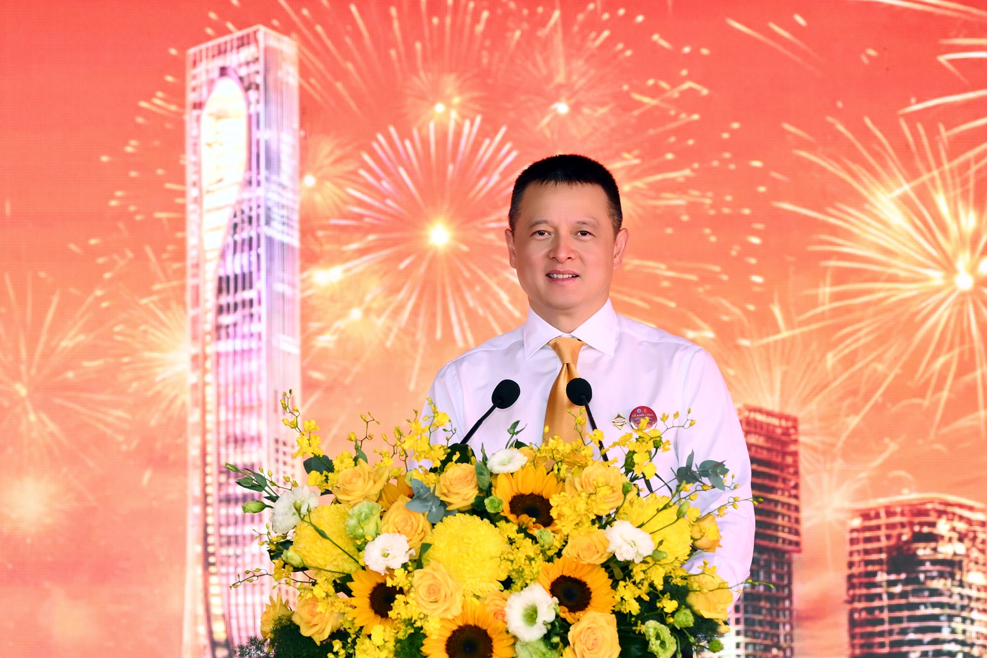 Ông Đặng Minh Trường - Chủ tịch HĐQT Tập đoàn Sun Group phát biểu tại sự kiện.