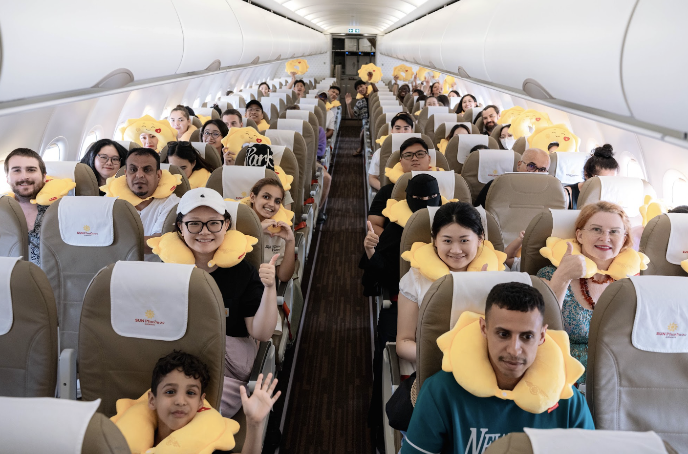 Hành khách trên chuyến bay trải nghiệm dịch vụ “Nghỉ dưỡng trên không”