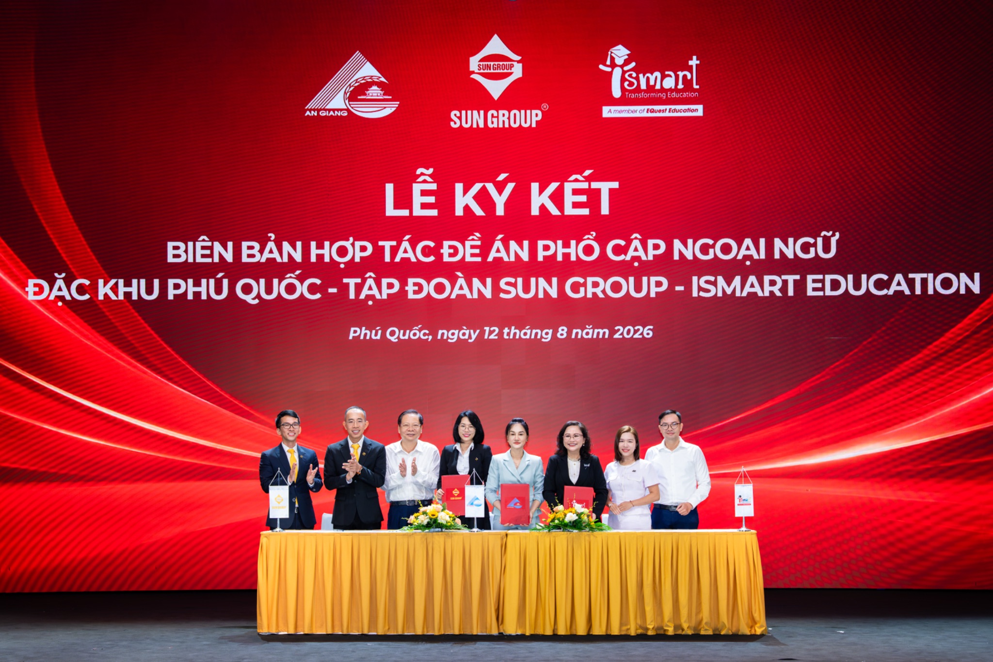 Đặc khu Phú Quốc và Sun Group ký biên bản ghi nhớ với iSMART Education để triển khai chương trình “Phú Quốc – Hello World”