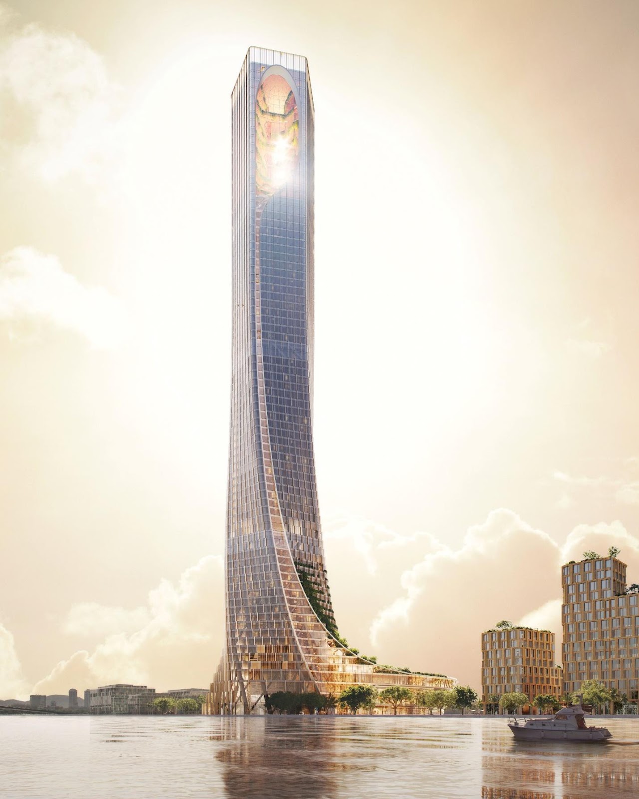 Tòa tháp 69 tầng- tâm điểm của tổ hợp siêu dự án Khu Công viên văn hóa vui chơi giải trí, thương mại dịch vụ cao cấp