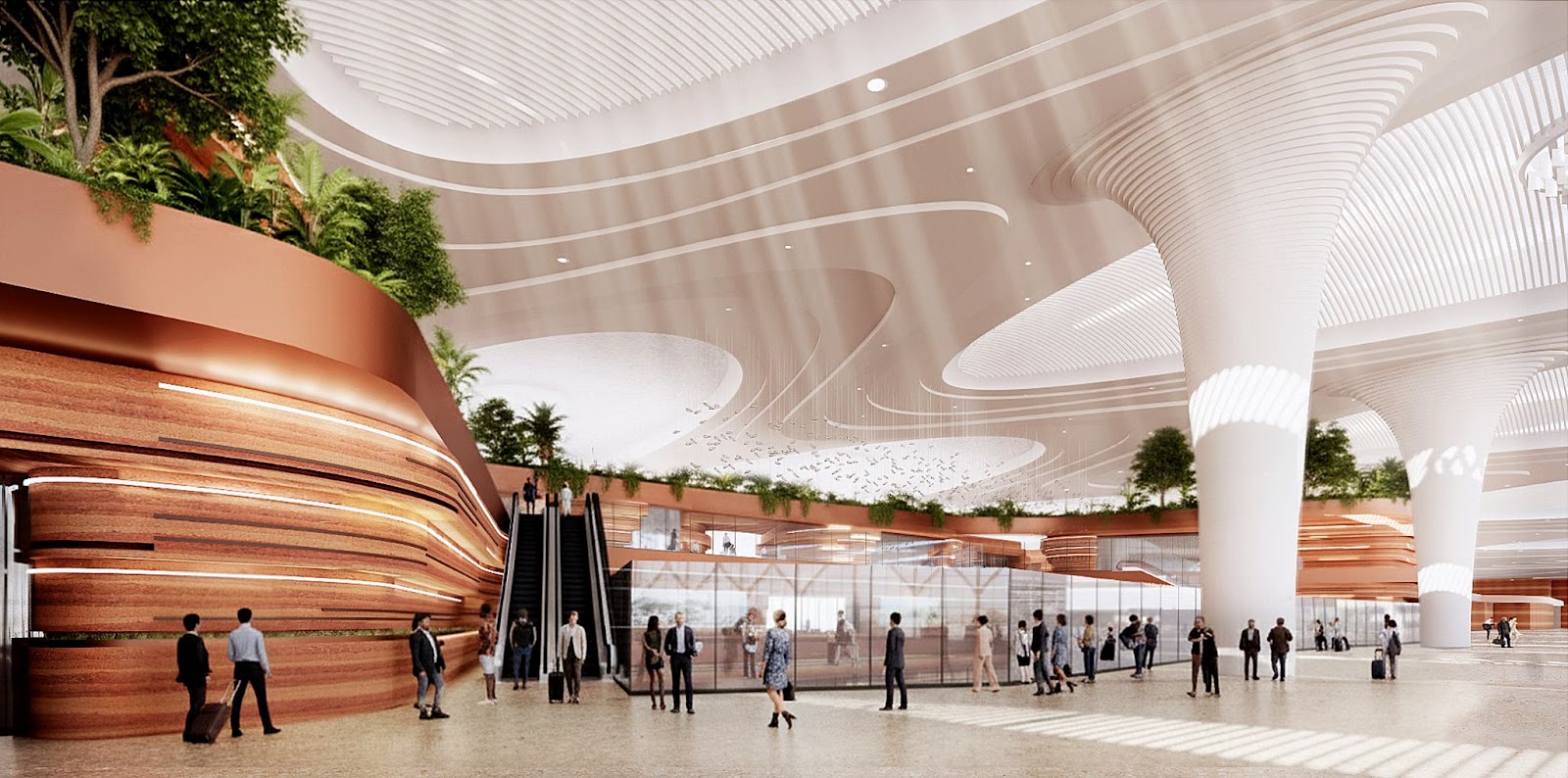 Mô hình nhà ga hành khách hiện đại hàng đầu thế giới.