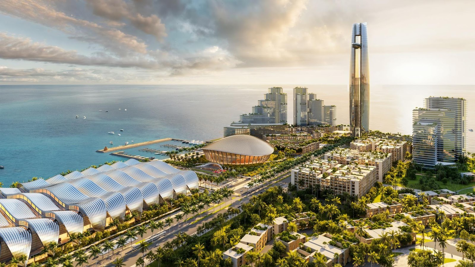 The Sunset gần kề các công trình trọng điểm chào mừng APEC 2027.