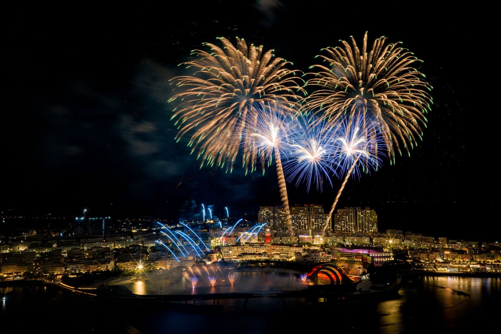 Du khách choáng ngợp trước màn pháo hoa đẳng cấp thế giới ở Phú Quốc.