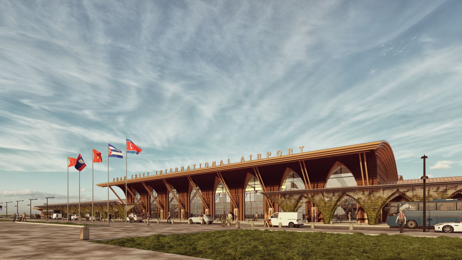 Phối cảnh Cảng hàng không dân dụng Phan Thiết.