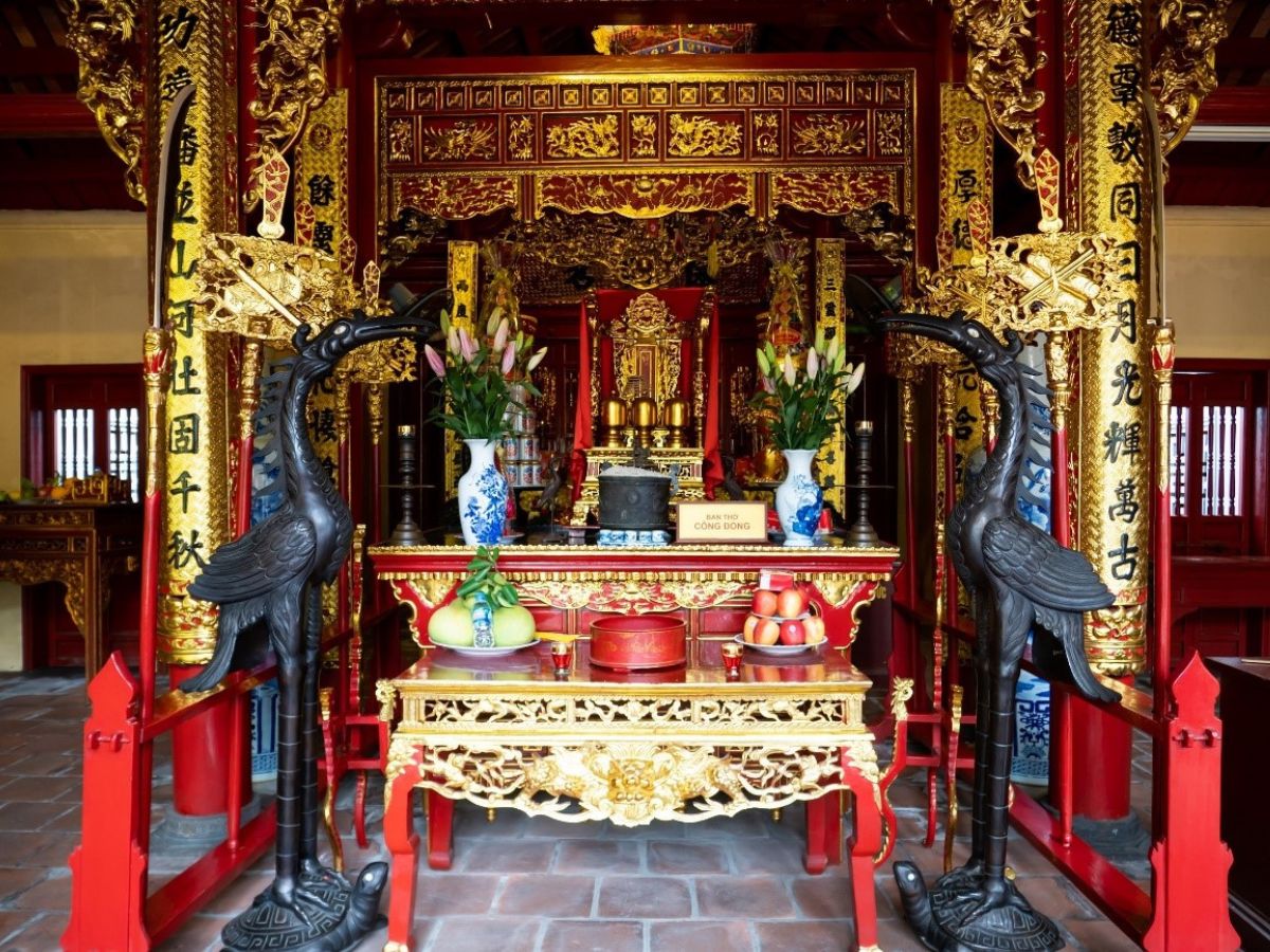 Đền Nghè Hải Phòng có kiến trúc độc đáo.