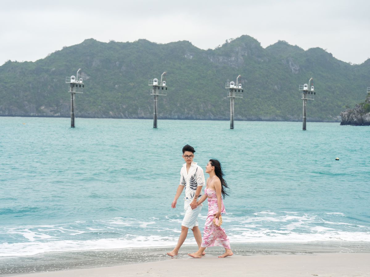 Cảnh sắc bình yên tạo cảm giác thư thái cho du khách.