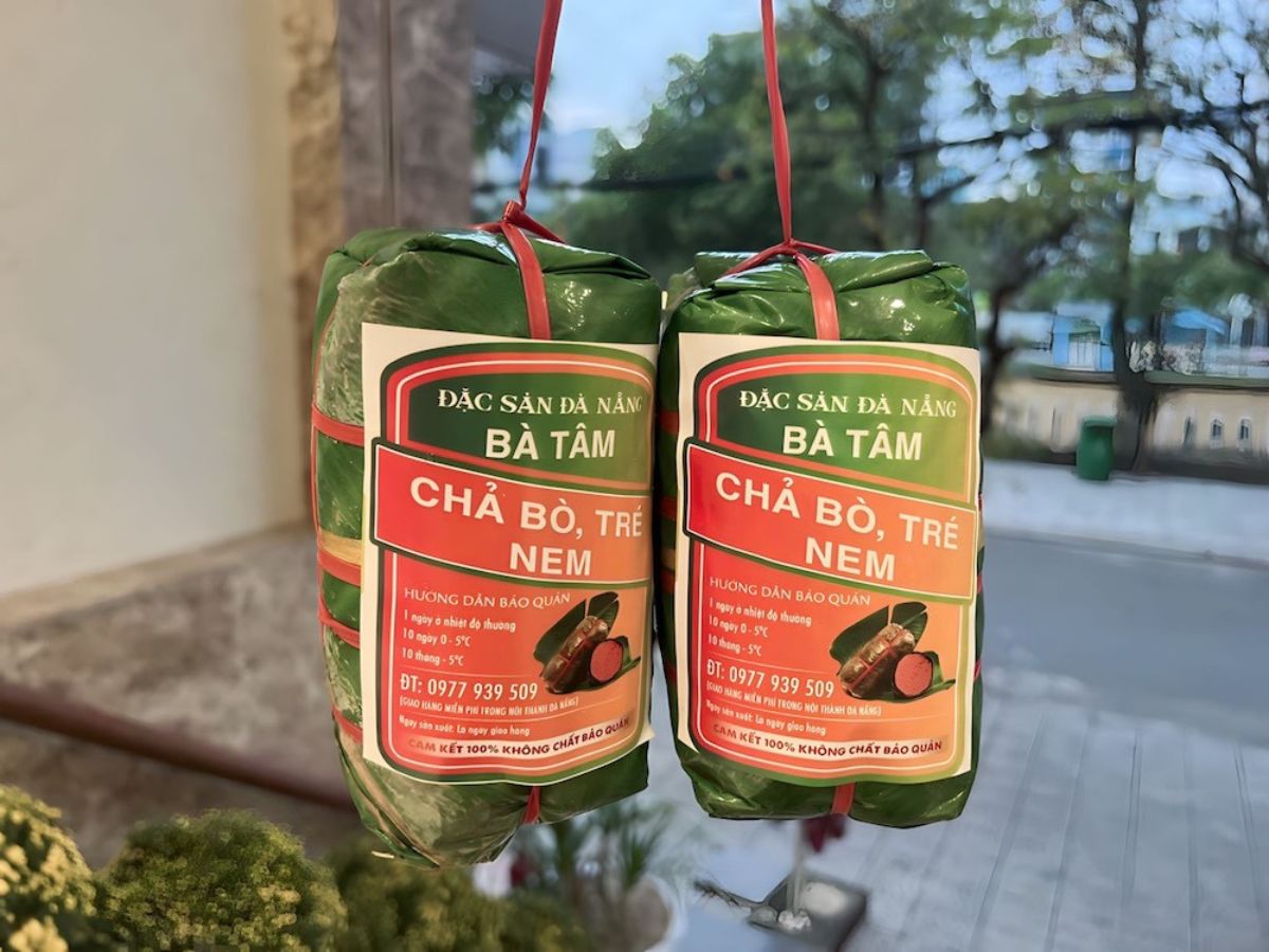 Chả bò Bà Tâm là một trong những thương hiệu chả bò chất lượng ở Đà Nẵng