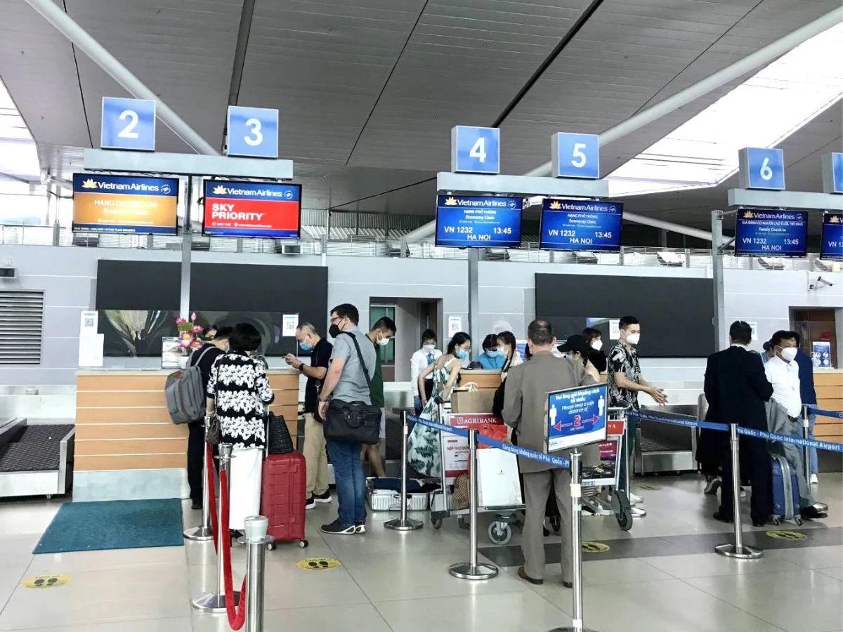 Cơ sở hạ tầng hiện đại của sân bay Phú Quốc.