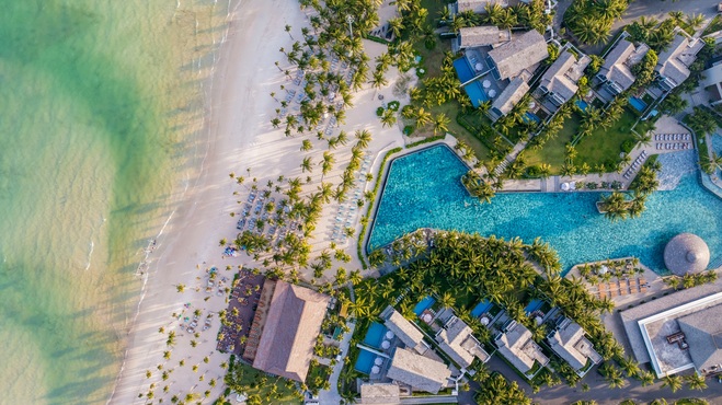 New World Phu Quoc Resort nhìn từ trên cao
