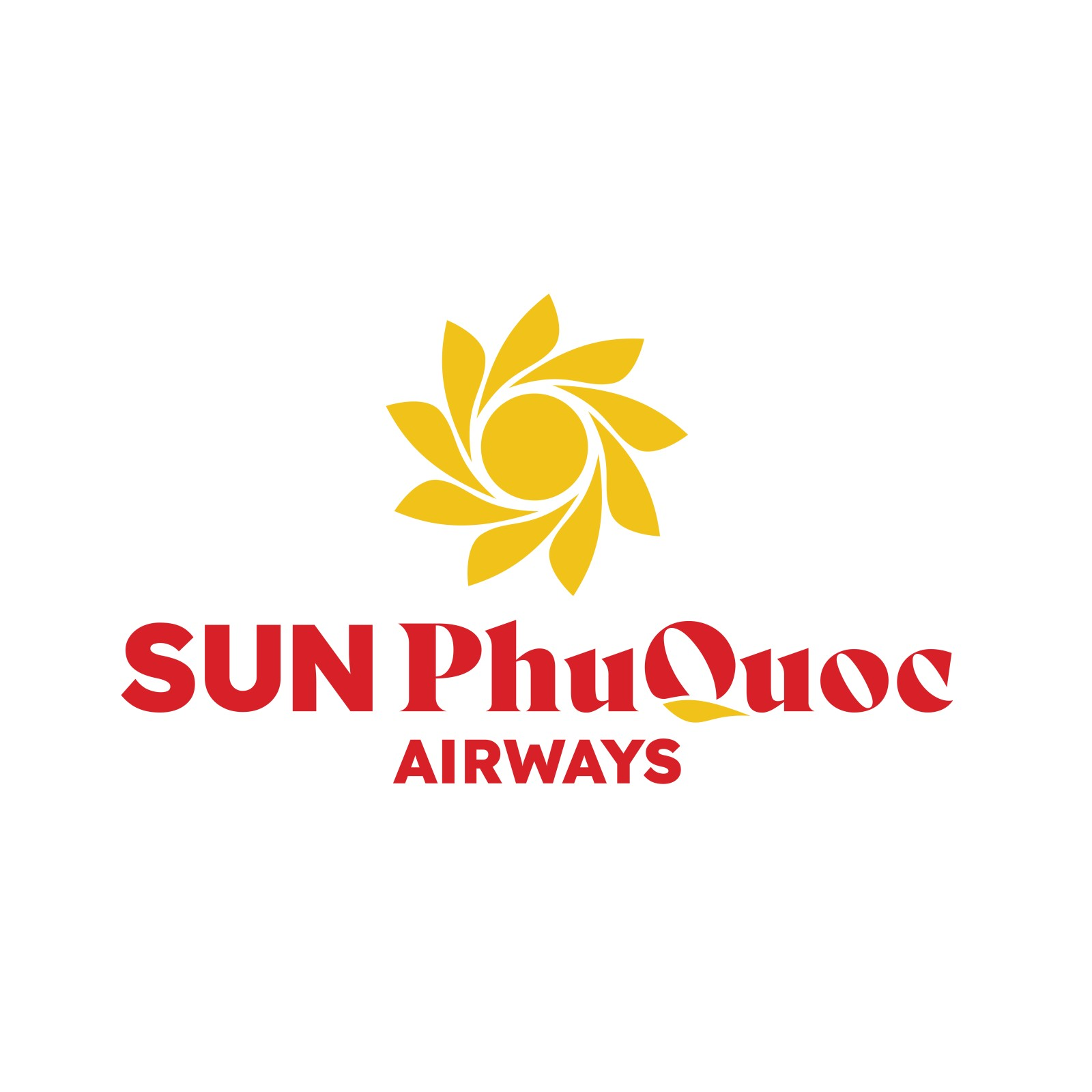 Logo Sun PhuQuoc Airways là hình ảnh Mặt trời với 9 cánh hoa cách điệu
