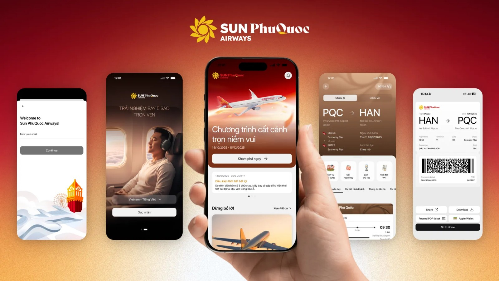 App Sun PhuQuoc Airways ra mắt ngày 25/11/2025