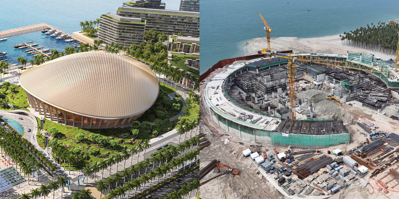 Trung tâm hội nghị APEC và nhà hát đa năng có tiến độ thi công thần tốc