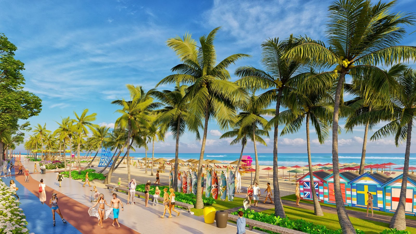 Phối cảnh Bãi Đất Đỏ Phú Quốc sau khi được đầu tư “khủng”