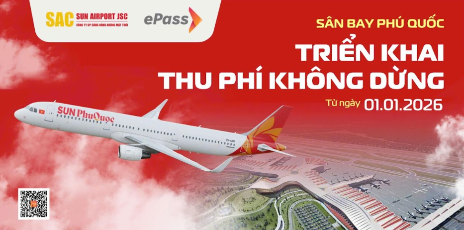 Cảng hàng không quốc tế Phú Quốc triển khai thu phí không dừng ePass