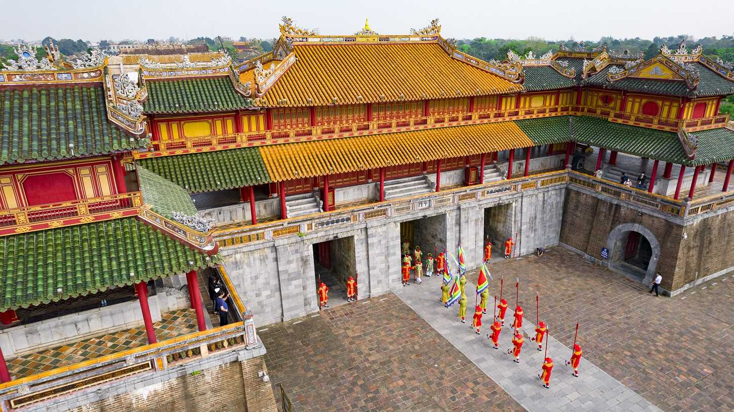 The historic Hue Citadel offers a serene atmosphere for deep contemplation and strategic inner wisdom.