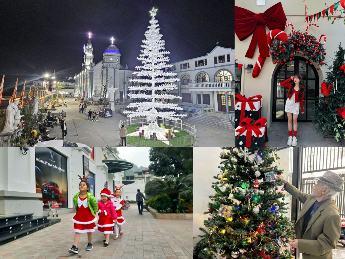 Không khí noel ngập tràn trên đường phố Hạ Long