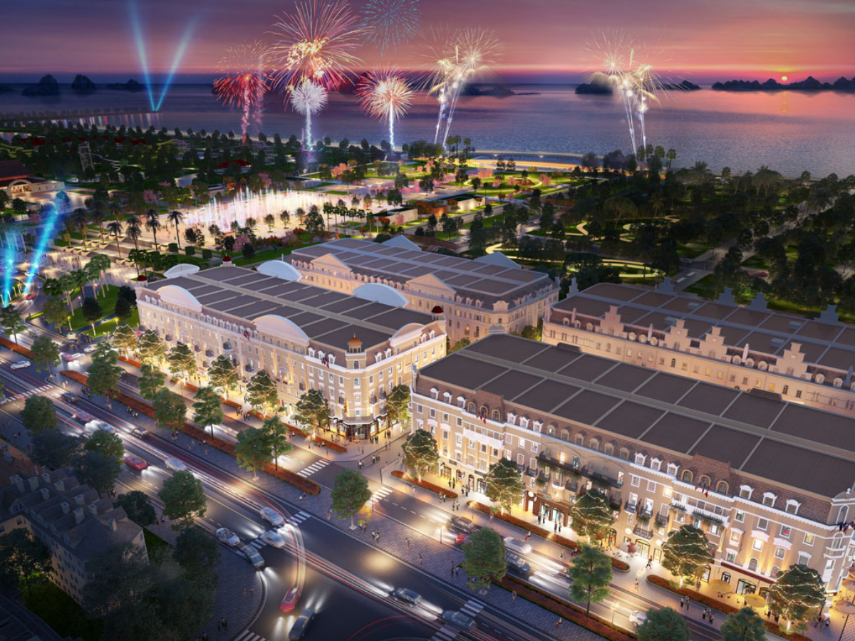 Quảng trường Sun Carnival Plaza với không gian rực rỡ ánh sáng