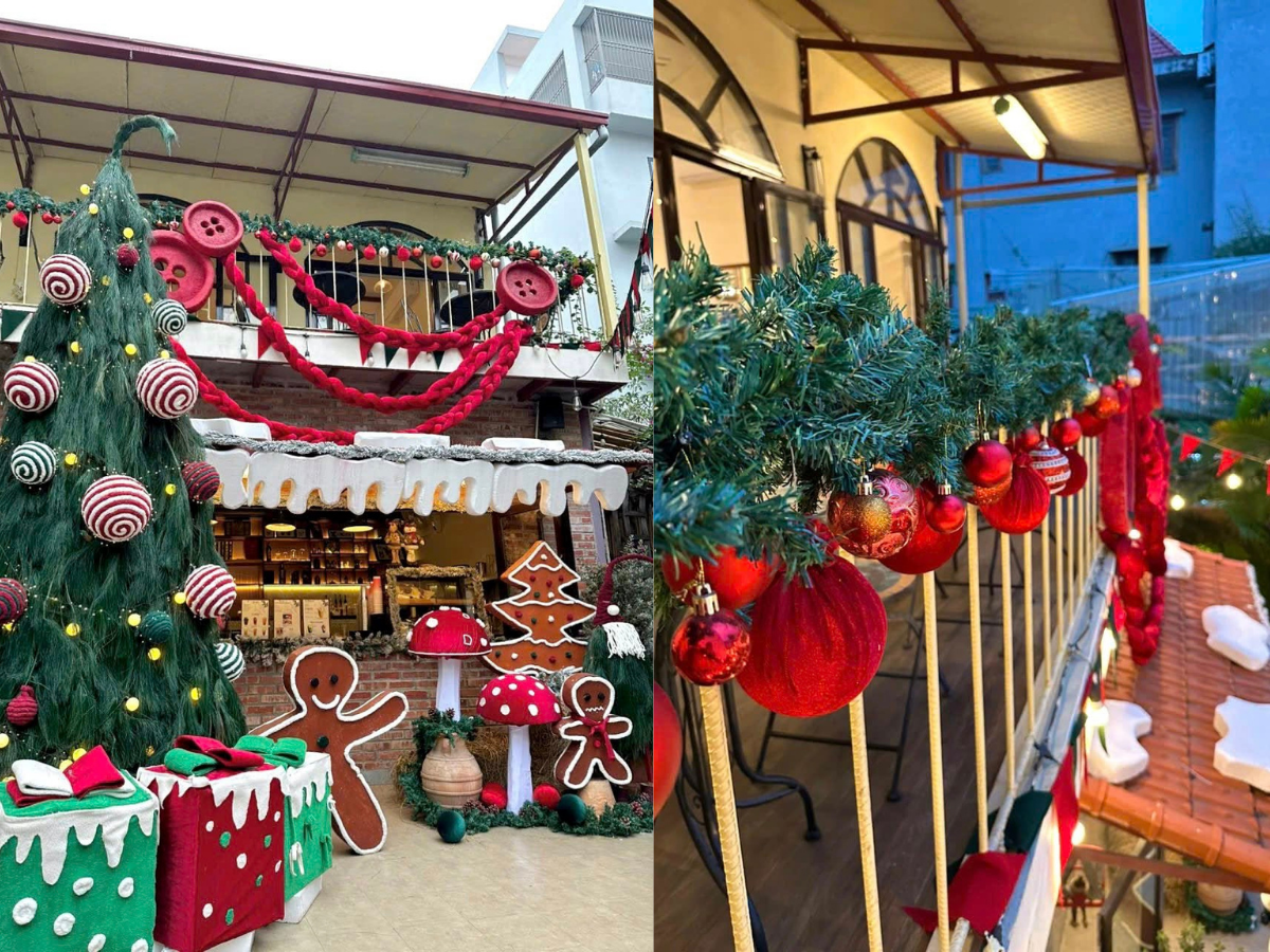 Tone Giáng sinh tối giản, chuẩn tinh thần Bắc Âu tại The Daily Coffee