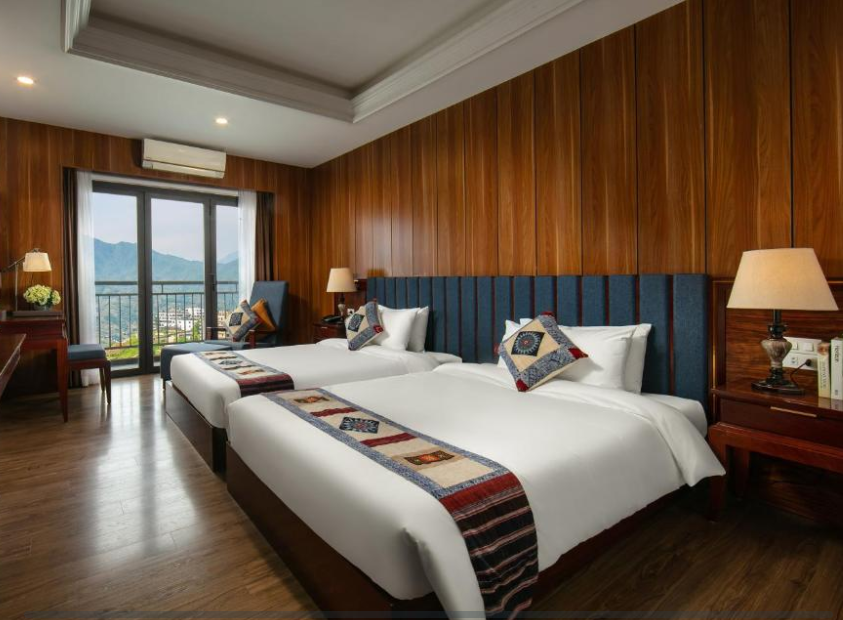 Ở Bamboo Sapa Hotel, mọi không gian đều được thiết kế hài hòa, toát lên vẻ sang trọng.