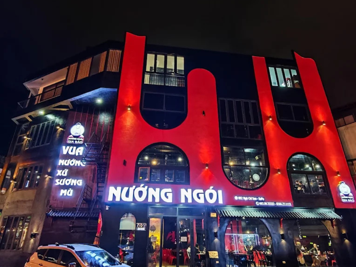 Không gian Nướng ngói Gia Bảo Sa Pa đậm sắc màu vùng cao