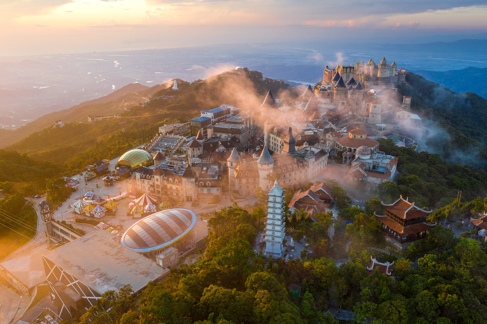 Sun World Ba Na Hills in winter resembles a fairytale garden