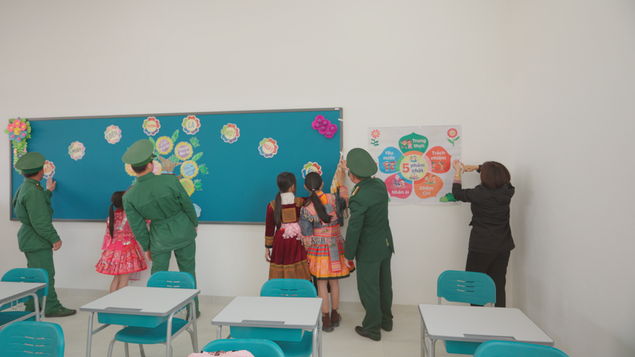 Các lớp học khang trang tại trường phổ thông nội trú Si Pa Phìn