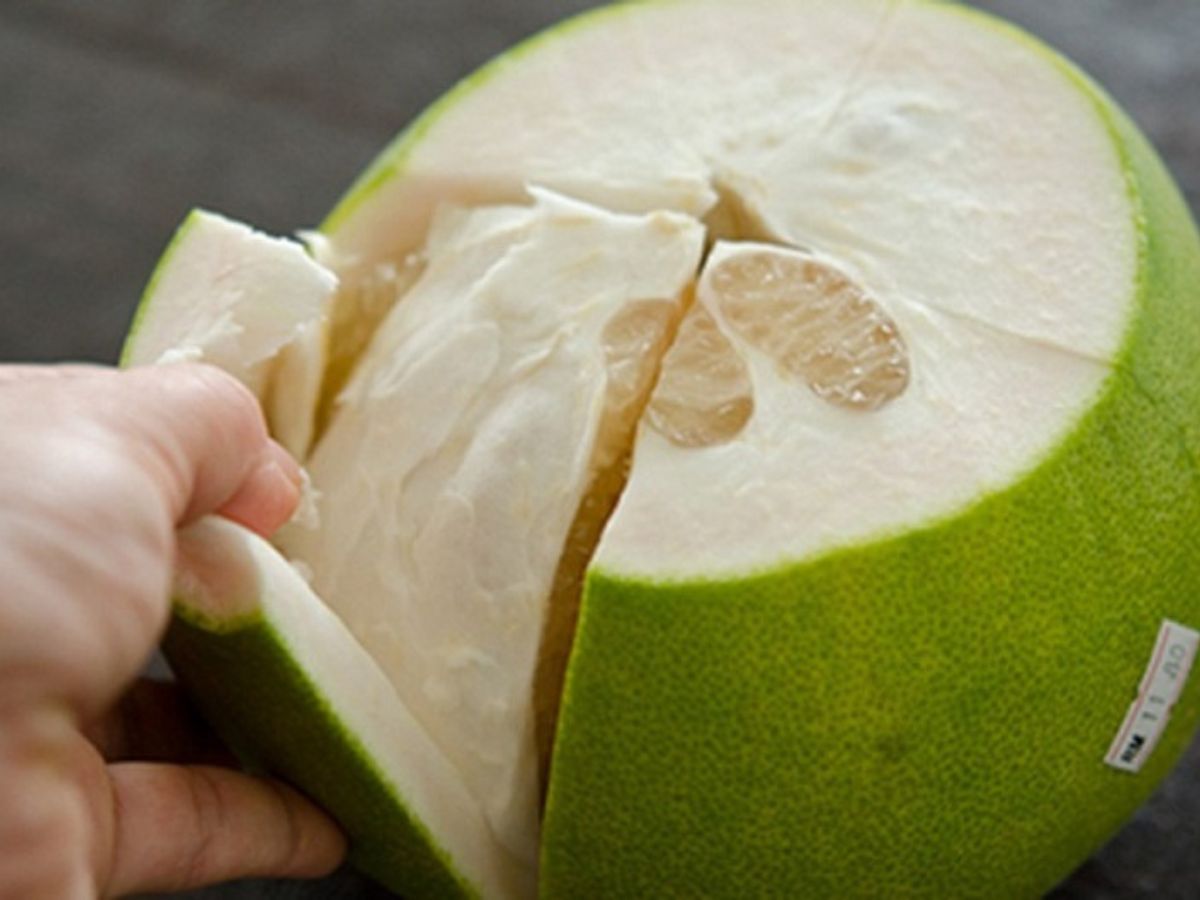 Vỏ bưởi là linh hồn của nem bưởi Tây Ninh được lựa chọn kỹ lưỡng.