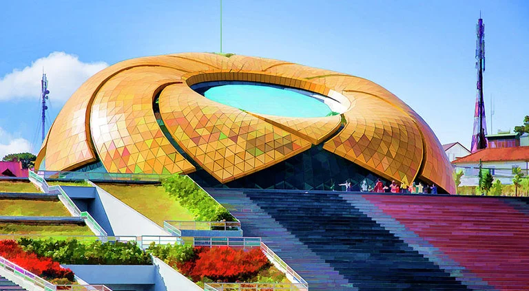 Площадь Лам Вьен предлагает интересные открытия для туристов.