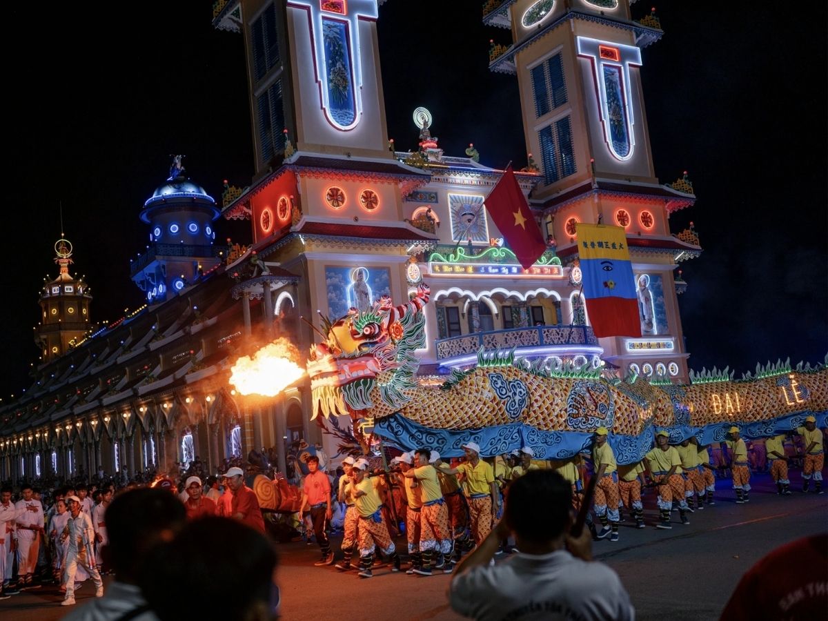 Múa Rồng Nhang là một trong những điểm nhấn nổi bật tại Hội Yến Diêu Trì Cung Tây Ninh.