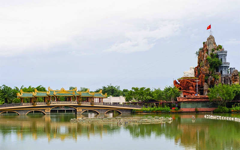 Long Dien Son Eco-Tourism Area is known as the “Green Oasis” in Tay Ninh (Photo: Collected)