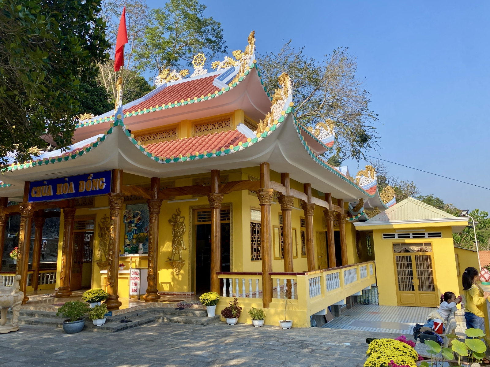 Kết cấu ngôi chùa vững chắc sau khi được tu sửa.