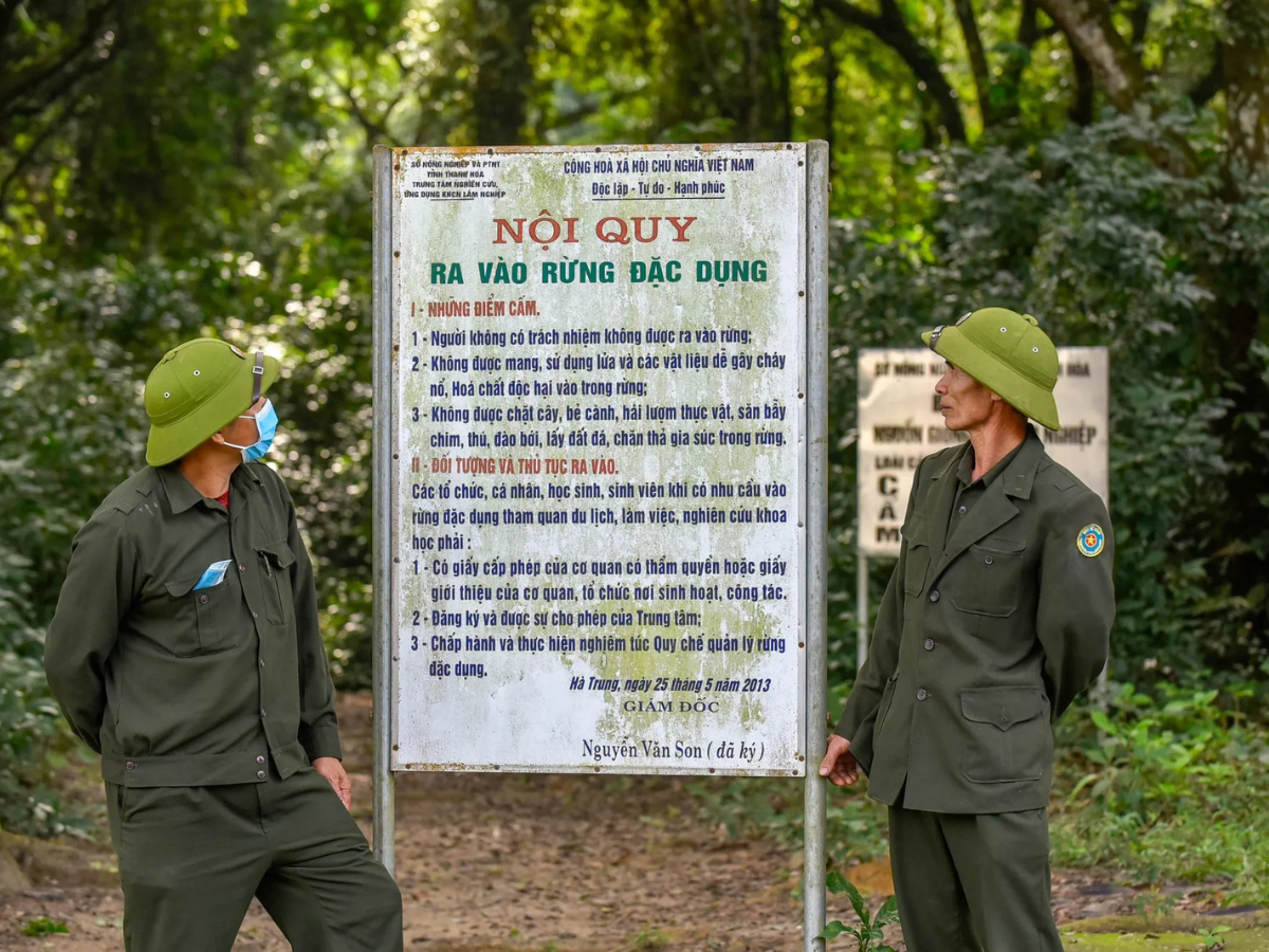 Rừng Tam Quy có những nội quy cụ thể cho người tham quan.