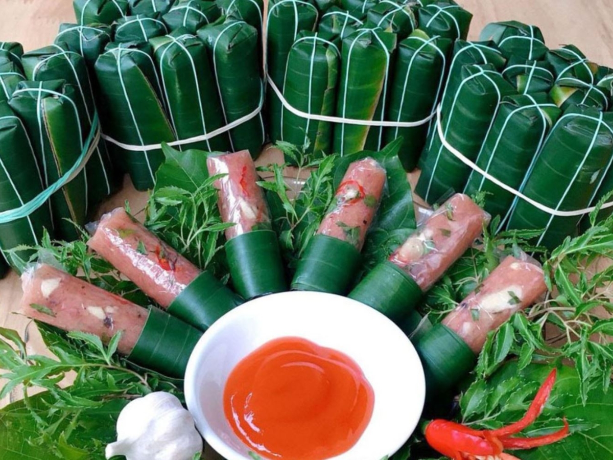 Đặc sản nem chua Thanh Hóa.