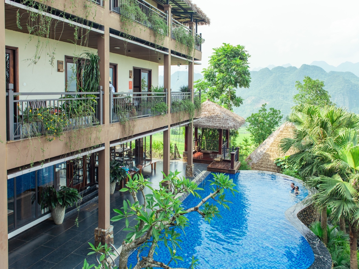 Resort là điểm lưu trú, nghỉ dưỡng được nhiều du khách lựa chọn khi đến Thanh Hóa dịp Tết Nguyên Đán.