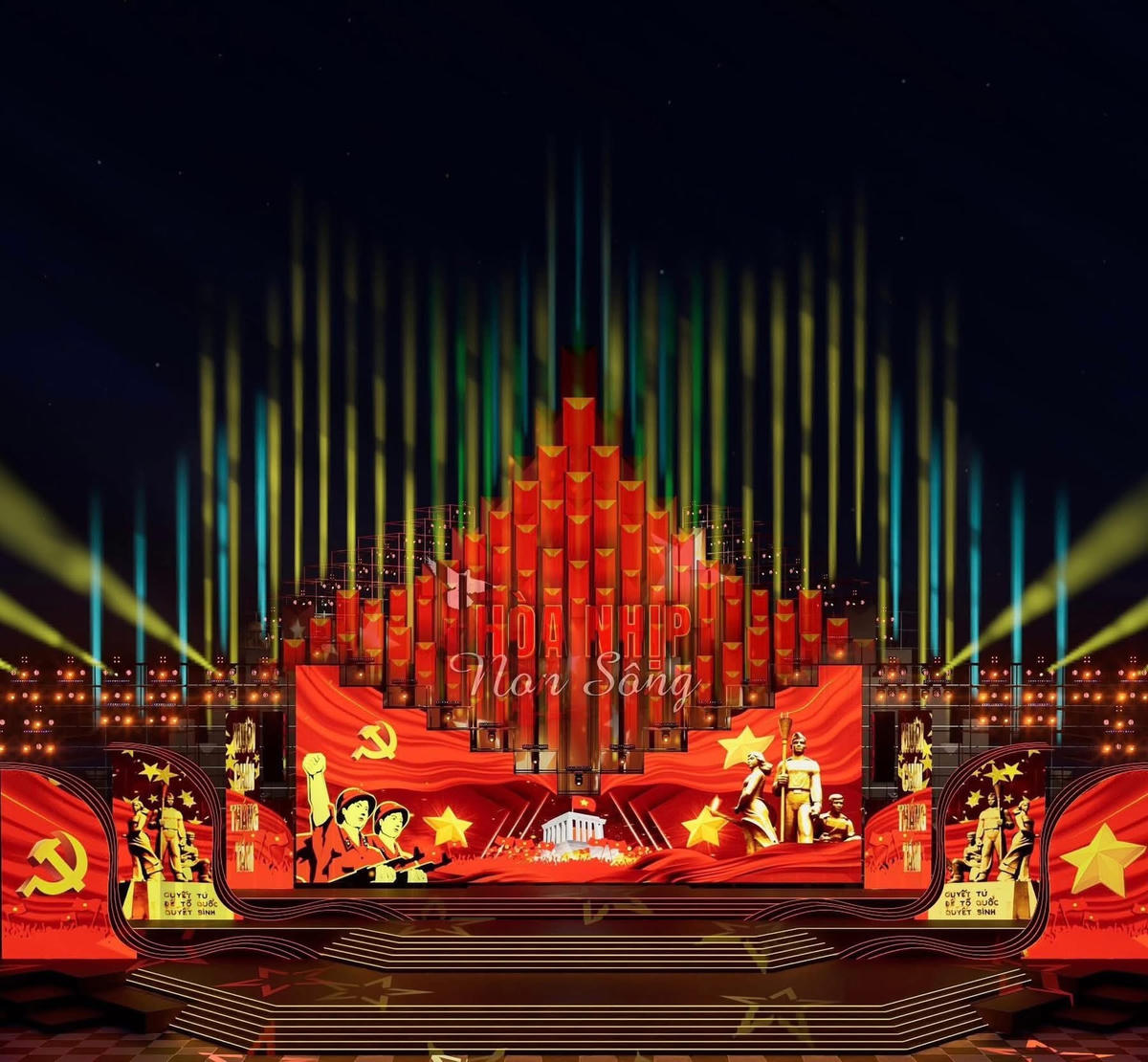 Quảng trường Tam Thắng trong đại lễ 80 năm ngày Quốc khánh (02/09/2025)