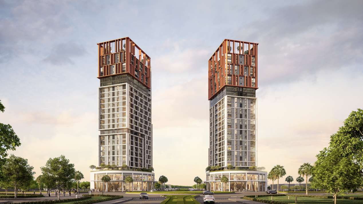 Tổ hợp căn hộ Cora Tower khoác lên thiết kế ấn tượng cùng hệ tiện ích hiện đại
