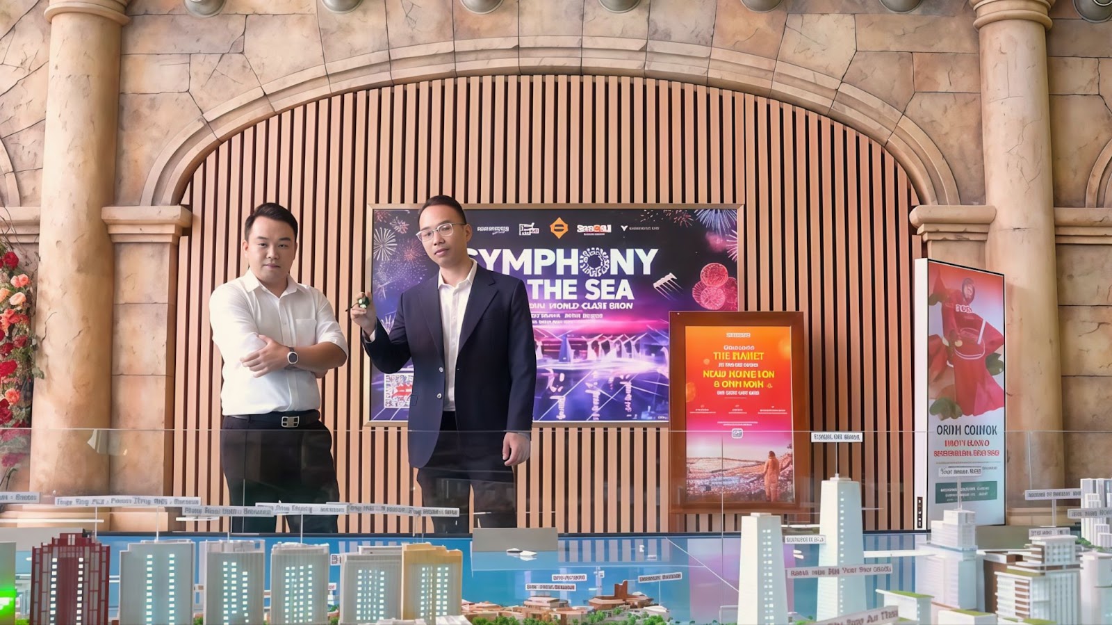 Nhà đầu tư Lê Trần Phương (bên trái)