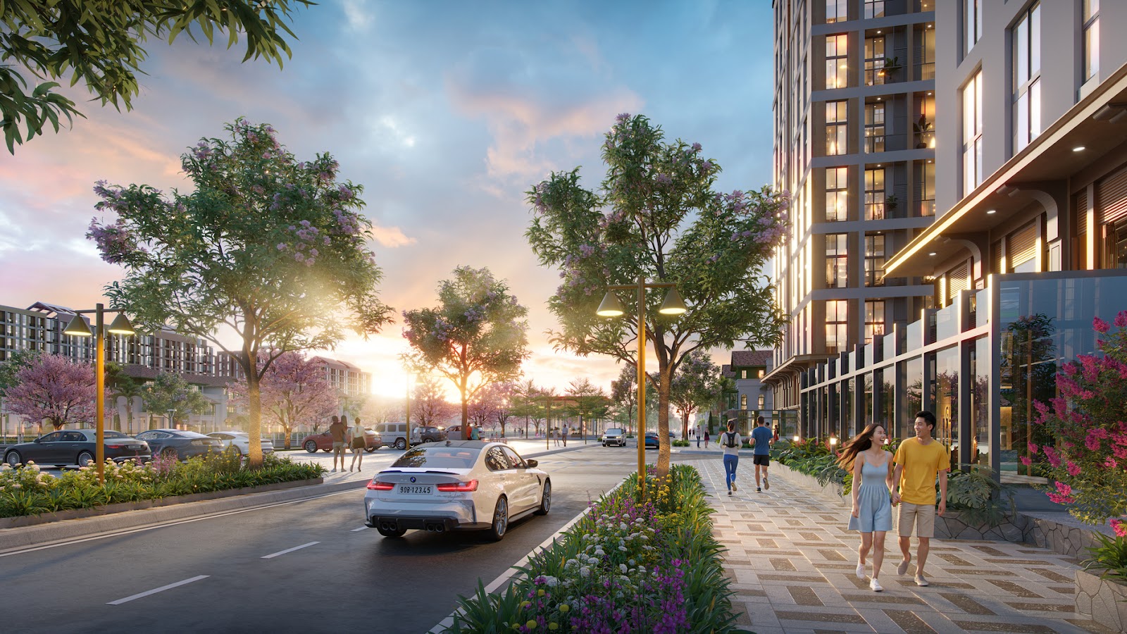 Không gian sống tại Park Residence với hệ sinh thái tiện ích và cảnh quan đồng bộ. (Ảnh phối cảnh)