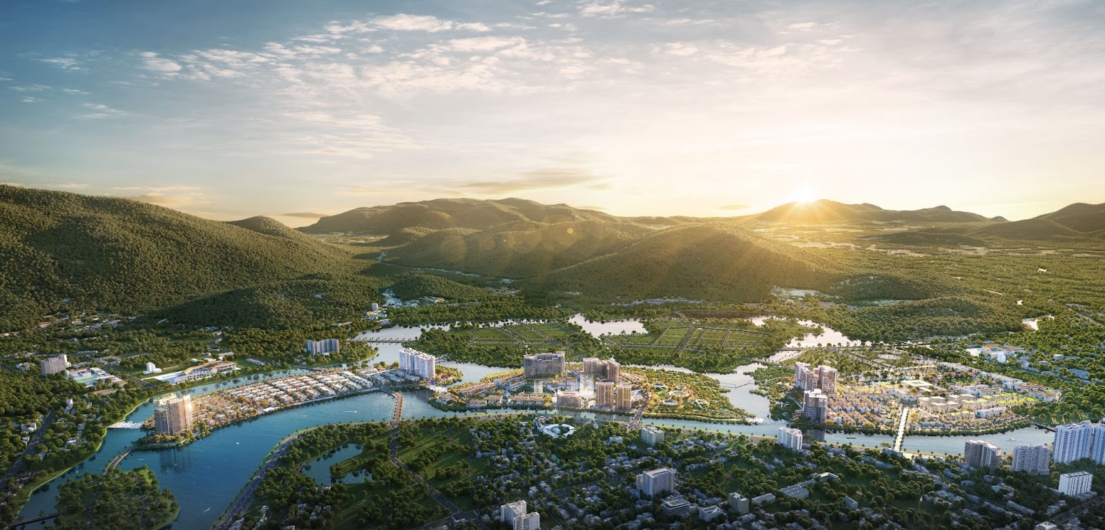 Dự án Charmora City sở hữu quy hoạch đột phá với ba hòn đảo chức năng riêng biệt.