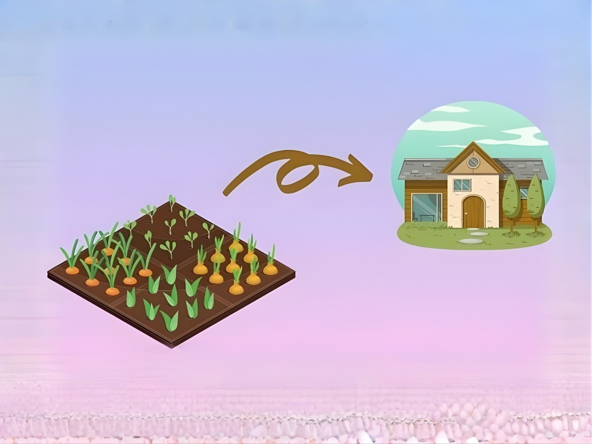 Minh họa xu hướng chuyển đổi đất nông nghiệp sang đất đô thị.