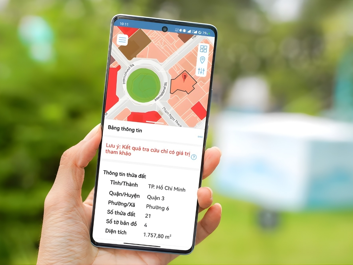 Người dân tra cứu thông tin thửa đất qua cổng dịch vụ công trực tuyến.